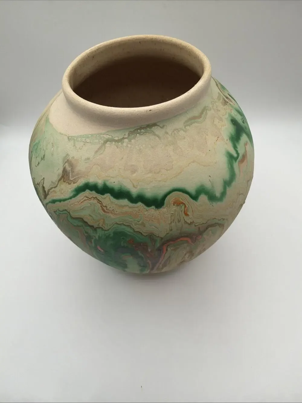 vintage nemadji pottery vase 5.5 In Tall Ozark Style